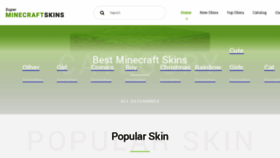 What Superminecraftskins.com website looked like in 2018 (5 years ago)