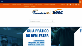 What Sesc-rs.com.br website looked like in 2018 (5 years ago)