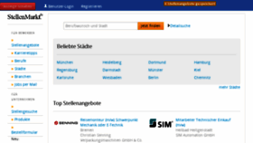 What Stellenmarkt.de website looked like in 2018 (5 years ago)