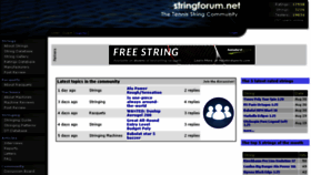 What Stringforum.net website looked like in 2018 (5 years ago)
