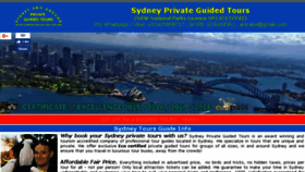 What Sydneytourguide.com.au website looked like in 2018 (5 years ago)