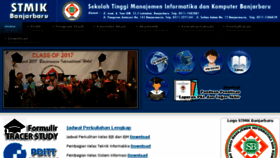What Stmik-banjarbaru.ac.id website looked like in 2018 (5 years ago)