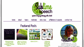 What Sublimespeech.com website looked like in 2018 (5 years ago)