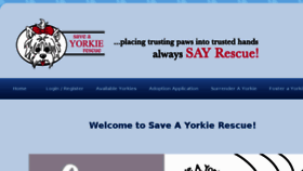 What Saveayorkierescue.org website looked like in 2018 (5 years ago)