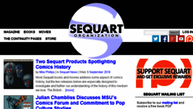 What Sequart.org website looked like in 2018 (5 years ago)