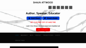 What Shaunattwood.com website looked like in 2018 (5 years ago)