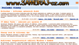 What Samuraj-cz.com website looked like in 2018 (7 years ago)