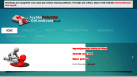 What Szybkapozyczkagotowkowa.co.uk website looked like in 2018 (5 years ago)