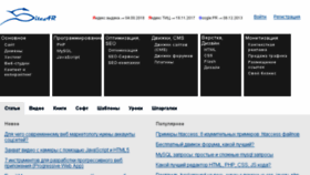 What Sitear.ru website looked like in 2018 (5 years ago)