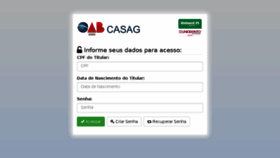 What Saude.casag.org.br website looked like in 2018 (5 years ago)