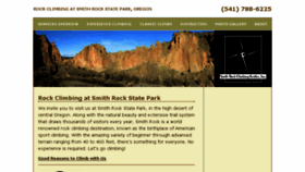 What Smithrockclimbingguides.com website looked like in 2018 (5 years ago)