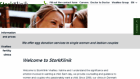 What Storkklinik.dk website looked like in 2018 (5 years ago)