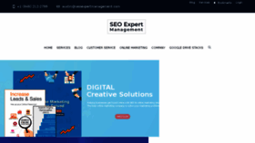 What Seoexpertmanagement.com website looked like in 2018 (5 years ago)