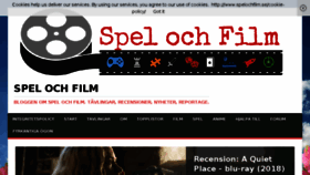 What Spelochfilm.se website looked like in 2018 (5 years ago)