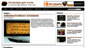 What Schokolade-geht-immer.de website looked like in 2018 (5 years ago)