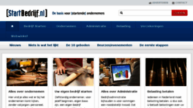 What Startbedrijf.nl website looked like in 2018 (5 years ago)