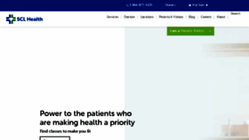 What Sclhealthsystem.org website looked like in 2018 (5 years ago)