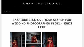 What Snapturestudios.com website looked like in 2018 (7 years ago)