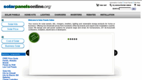What Solarpanelsonline.org website looked like in 2018 (5 years ago)