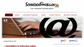 What Schwedenimmobilien24.de website looked like in 2018 (5 years ago)