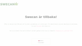 What Swecan.org website looked like in 2018 (5 years ago)