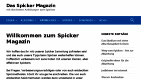 What Spicker-spicken.de website looked like in 2018 (5 years ago)