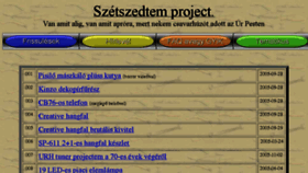 What Szetszedtem.hu website looked like in 2018 (5 years ago)