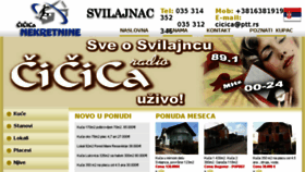 What Svilajnacnekretnine.com website looked like in 2018 (5 years ago)