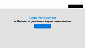 What Skypeforbusiness.com website looked like in 2018 (5 years ago)