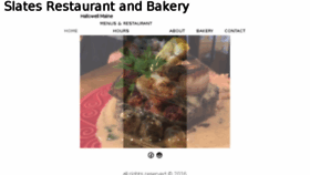 What Slatesrestaurant.com website looked like in 2018 (5 years ago)
