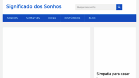 What Significadodossonhos.net.br website looked like in 2018 (5 years ago)