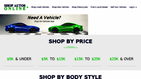 What Shopautosonline.com website looked like in 2018 (5 years ago)