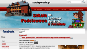 What Szkolaporonin.pl website looked like in 2018 (5 years ago)
