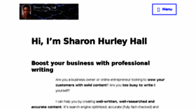 What Sharonhurleyhall.com website looked like in 2018 (5 years ago)