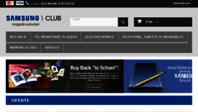 What Samsungclub.ro website looked like in 2018 (8 years ago)