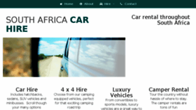 What Southafrica-carhire.com website looked like in 2018 (5 years ago)