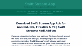 What Swiftstreamapk.com website looked like in 2018 (5 years ago)