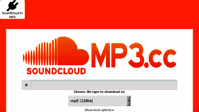What Soundcloudmp3.cc website looked like in 2018 (5 years ago)