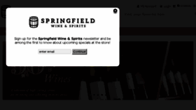 What Springfieldwine.com website looked like in 2018 (5 years ago)