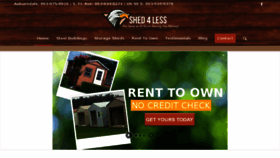 What Shed4less.com website looked like in 2018 (5 years ago)