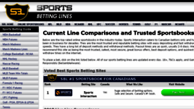 What Sportsbettinglines.com website looked like in 2018 (5 years ago)