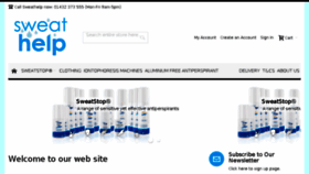 What Sweathelp.co.uk website looked like in 2018 (5 years ago)