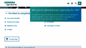 What Siemens.hu website looked like in 2018 (5 years ago)