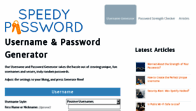 What Speedypassword.com website looked like in 2018 (5 years ago)