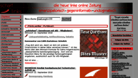 What Scharf-links.de website looked like in 2018 (6 years ago)