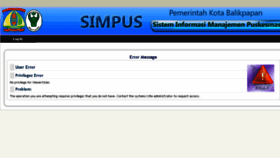 What Simpus.balikpapan.go.id website looked like in 2018 (5 years ago)
