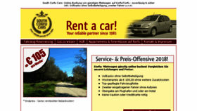 What South-corfu-cars.de website looked like in 2018 (5 years ago)