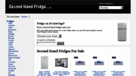 What Secondhandfridge.co.uk website looked like in 2018 (5 years ago)