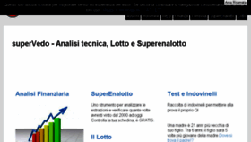 What Supervedo.it website looked like in 2018 (7 years ago)