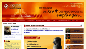 What Schoenstatt.de website looked like in 2018 (5 years ago)
